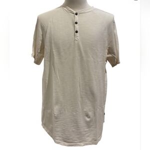 Good Man Brand White Short Sleeve Henley Shirt – XL